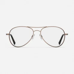 Women Randolph Engineering Amelia - 22k Chocolate Gold & Clear - Prescription Eyewear
