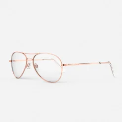 Women Randolph Engineering Amelia - 22k Rose Gold & Clear - Prescription Eyewear