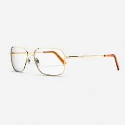 Women Randolph Engineering Archer - 23k Gold & Clear - Prescription Eyewear