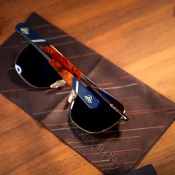 Randolph Engineering Aviator - Gunmetal & Atlantic Blue - Prescription Sunglasses