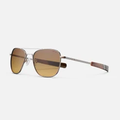 Women Randolph Engineering Aviator - 22k Chocolate Gold & Cape Sand