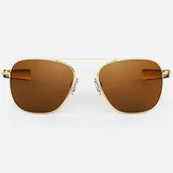 Women Randolph Engineering Aviator - 23k Gold & American Tan