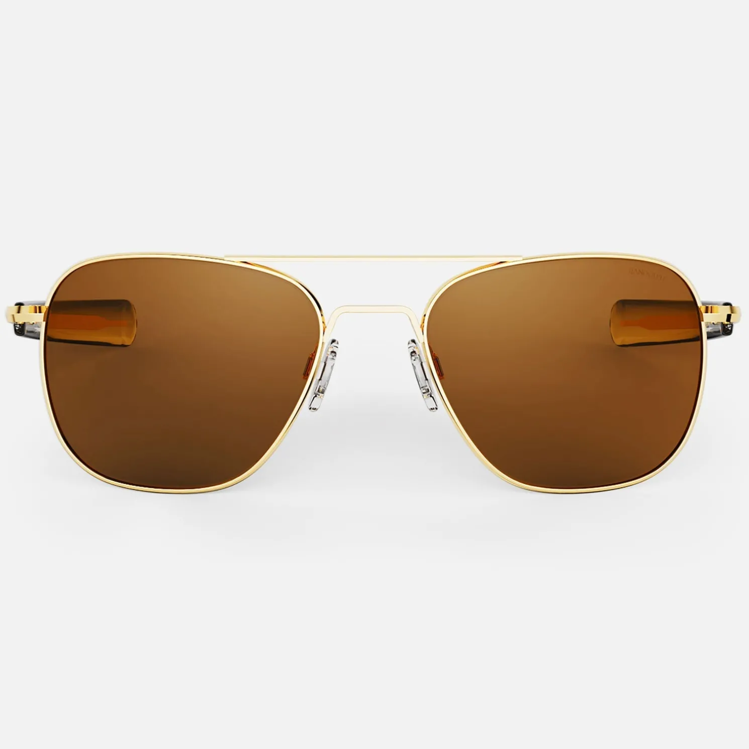 Randolph Engineering Aviator - 23k Gold & American Tan - Prescription Sunglasses