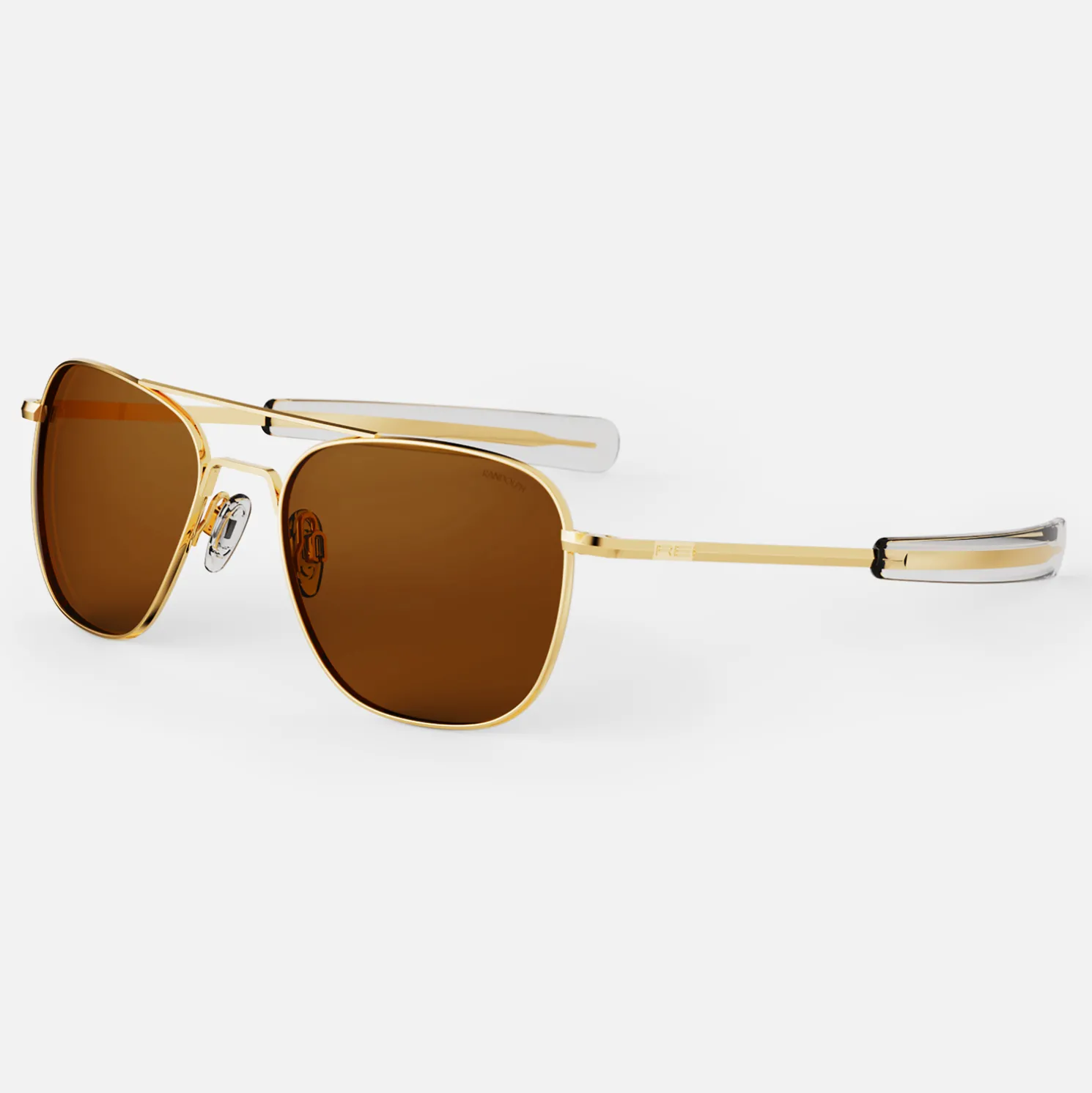 Randolph Engineering Aviator - 23k Gold & American Tan - Prescription Sunglasses