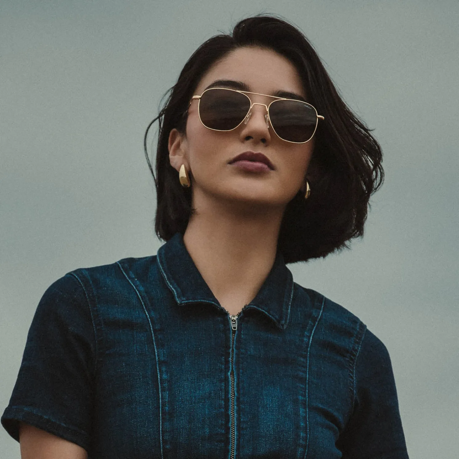 Women Randolph Engineering Aviator - 23k Gold & American Gray