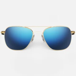 Women Randolph Engineering Aviator - 23k Gold & Atlantic Blue