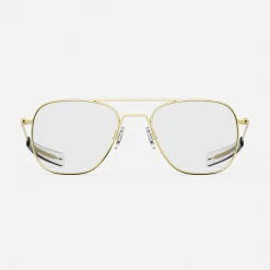 Women Randolph Engineering Aviator - 23k Gold & Clear - Prescription Eyewear