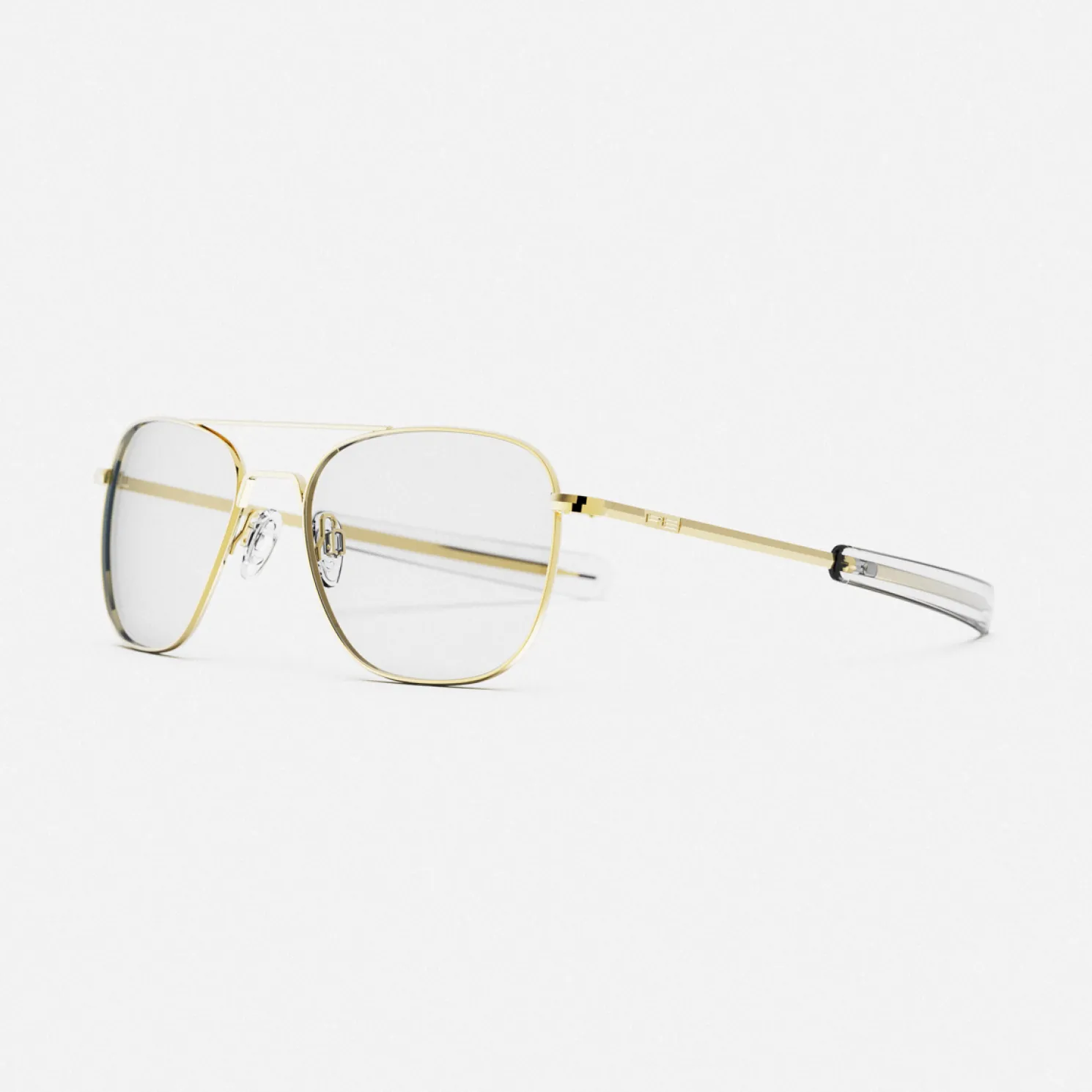 Women Randolph Engineering Aviator - 23k Gold & Clear - Prescription Eyewear