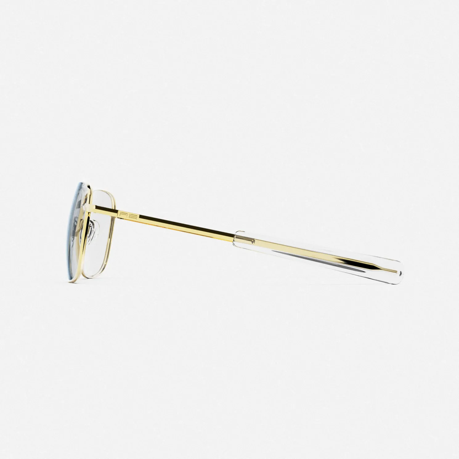 Women Randolph Engineering Aviator - 23k Gold & Clear - Prescription Eyewear