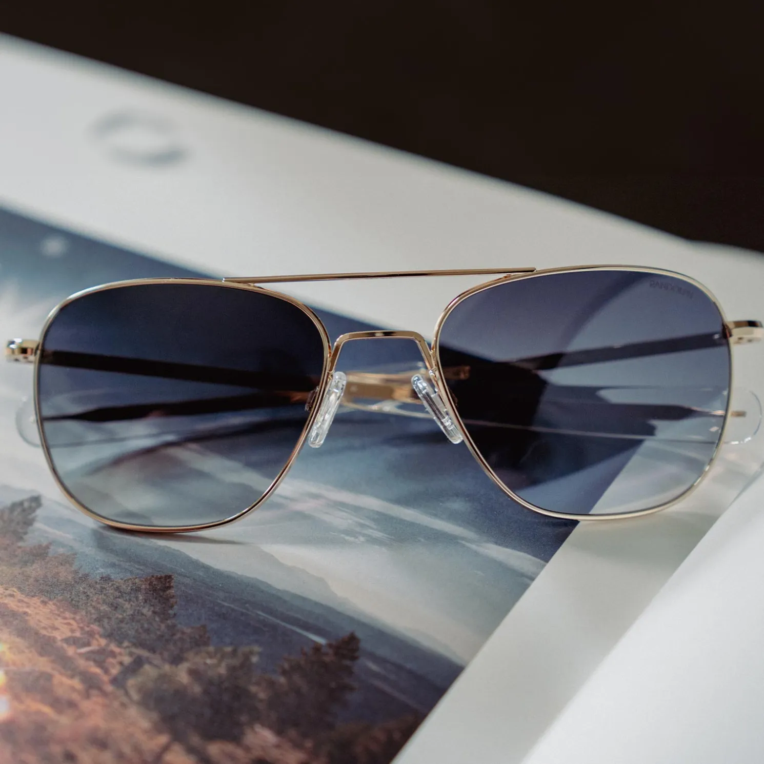 Women Randolph Engineering Aviator - 23k Gold & Slate