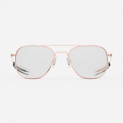 Women Randolph Engineering Aviator - 22k Rose Gold & Clear - Prescription Eyewear