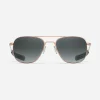 Women Randolph Engineering Aviator - 22k Satin Rose Gold & Slate