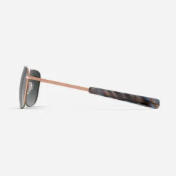 Women Randolph Engineering Aviator - 22k Satin Rose Gold & Slate