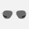 Women Randolph Engineering Aviator - 23k White Gold & American Gray with Jetway Temples