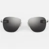 Randolph Engineering Aviator - 23k White Gold & American Gray - Prescription Sunglasses