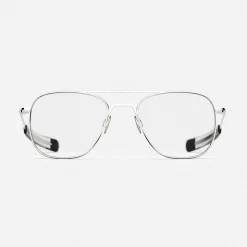Women Randolph Engineering Aviator - 23k White Gold & Clear - Prescription Eyewear