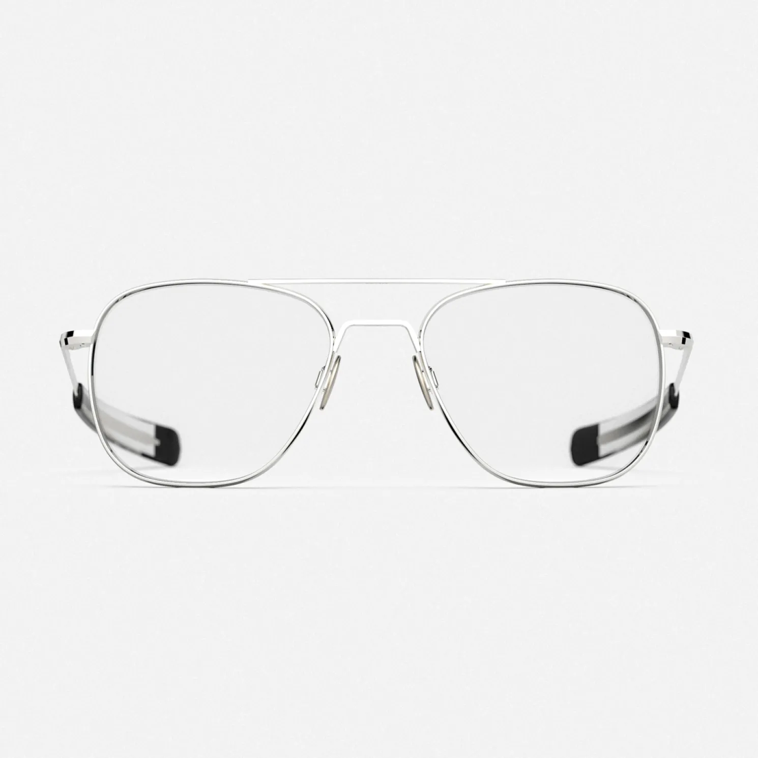 Women Randolph Engineering Aviator - 23k White Gold & Clear - Prescription Eyewear