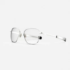 Women Randolph Engineering Aviator - 23k White Gold & Clear - Prescription Eyewear