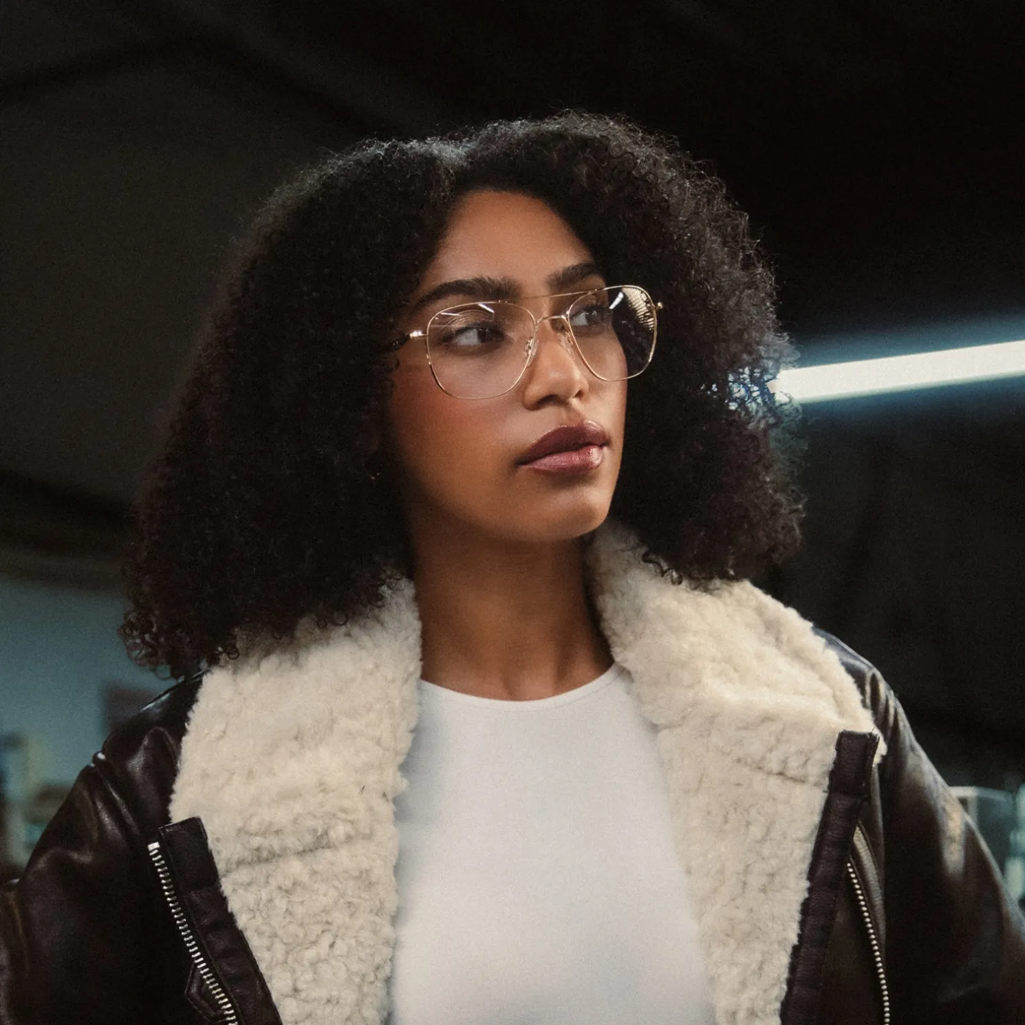 Women Randolph Engineering Aviator - 23k White Gold & Clear - Prescription Eyewear