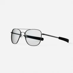 Women Randolph Engineering Aviator - Matte Black & Clear - Prescription Eyewear