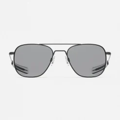 Women Randolph Engineering Aviator - Matte Black & Clear - Prescription Eyewear