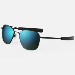 Randolph Engineering Aviator - Matte Black & Cobalt - Prescription Sunglasses