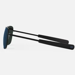 Randolph Engineering Aviator - Matte Black & Cobalt - Prescription Sunglasses