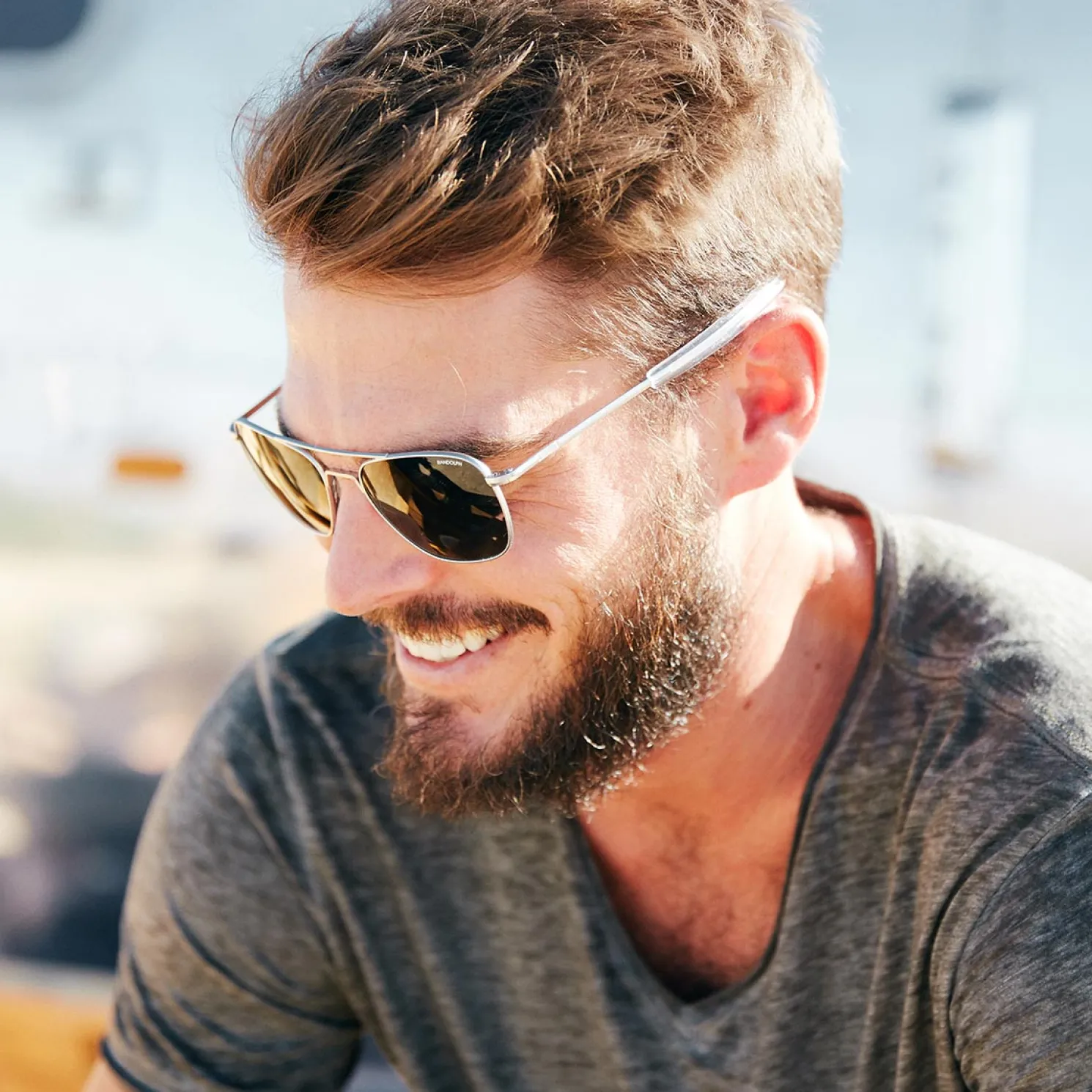 Randolph Engineering Aviator - Matte Chrome & AGX - Prescription Sunglasses