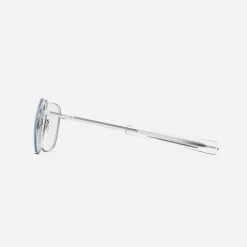 Women Randolph Engineering Aviator - Matte Chrome & Clear - Prescription Eyewear