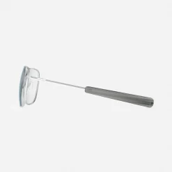 Women Randolph Engineering Aviator - Matte Chrome & Clear - Prescription Eyewear