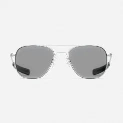 Women Randolph Engineering Aviator - Matte Chrome & Clear - Prescription Eyewear