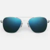 Randolph Engineering Aviator - Matte Chrome & Cobalt - Prescription Sunglasses