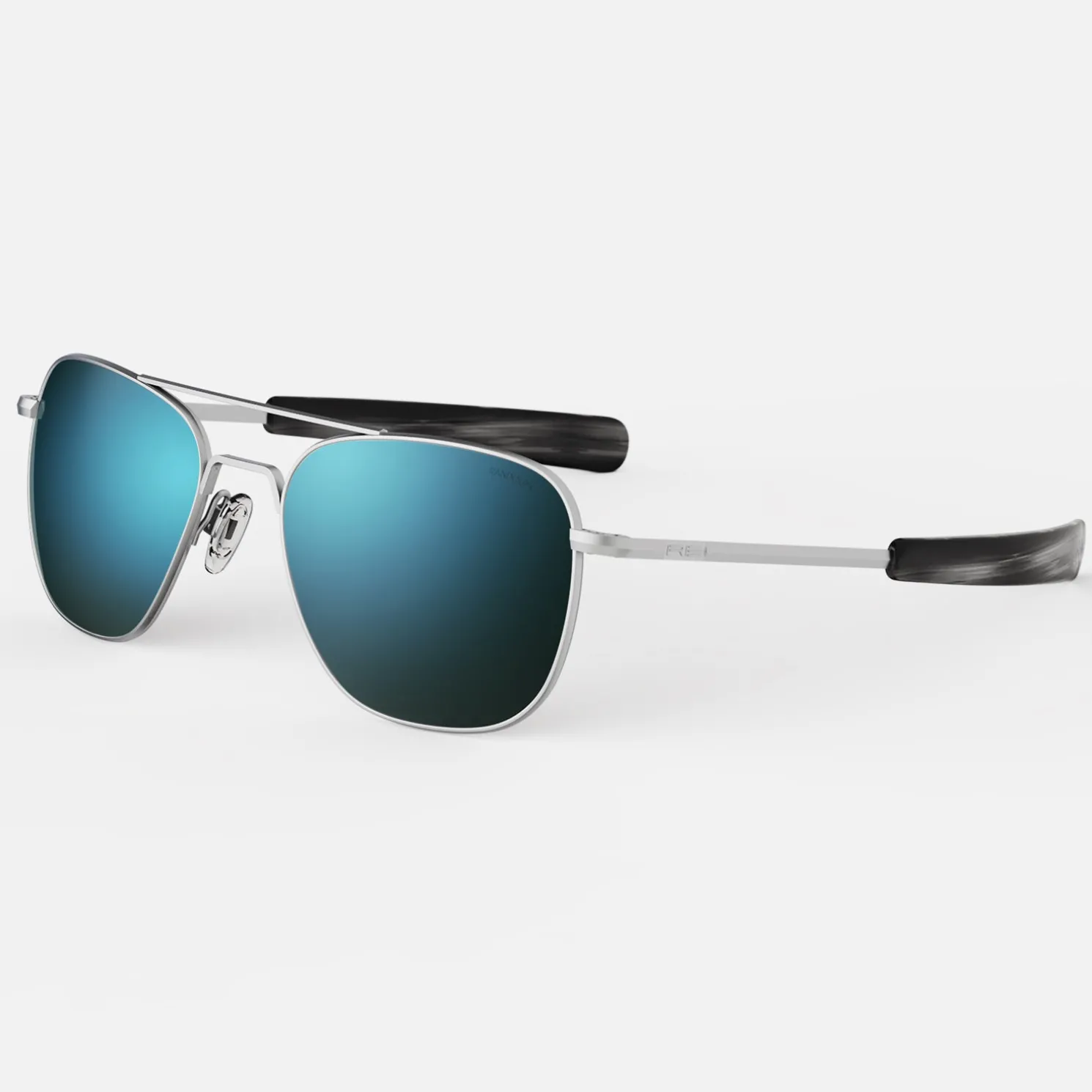 Randolph Engineering Aviator - Matte Chrome & Cobalt - Prescription Sunglasses
