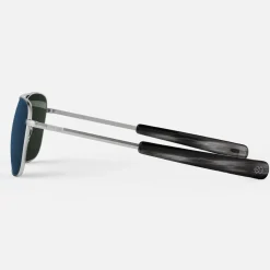 Randolph Engineering Aviator - Matte Chrome & Cobalt - Prescription Sunglasses
