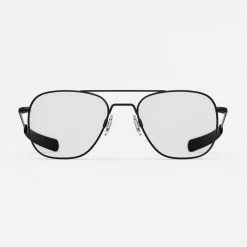 Women Randolph Engineering Aviator - Military Special Edition - Matte Black & Clear - Prescription Eyewear