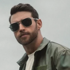 Randolph Engineering Aviator - Military Special Edition - Matte Chrome - Prescription Sunglasses
