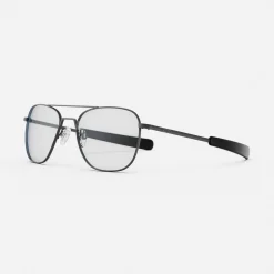 Women Randolph Engineering Aviator - Military Special Edition - Matte Black & Clear - Prescription Eyewear