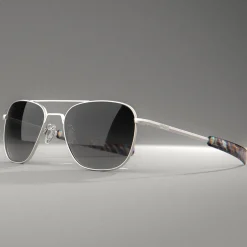 Women Randolph Engineering Aviator - Satin Silver & Coastal Gray