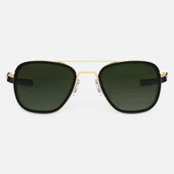 Women Randolph Engineering Aviator Fusion - 23k Gold & Matte Onyx Inlay & Evergreen