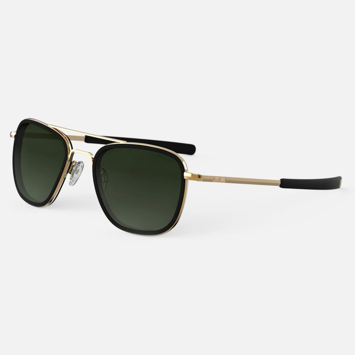 Women Randolph Engineering Aviator Fusion - 23k Gold & Matte Onyx Inlay & Evergreen