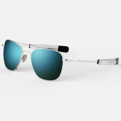 Randolph Engineering Aviator 23k White Gold & Cobalt - Prescription Sunglasses