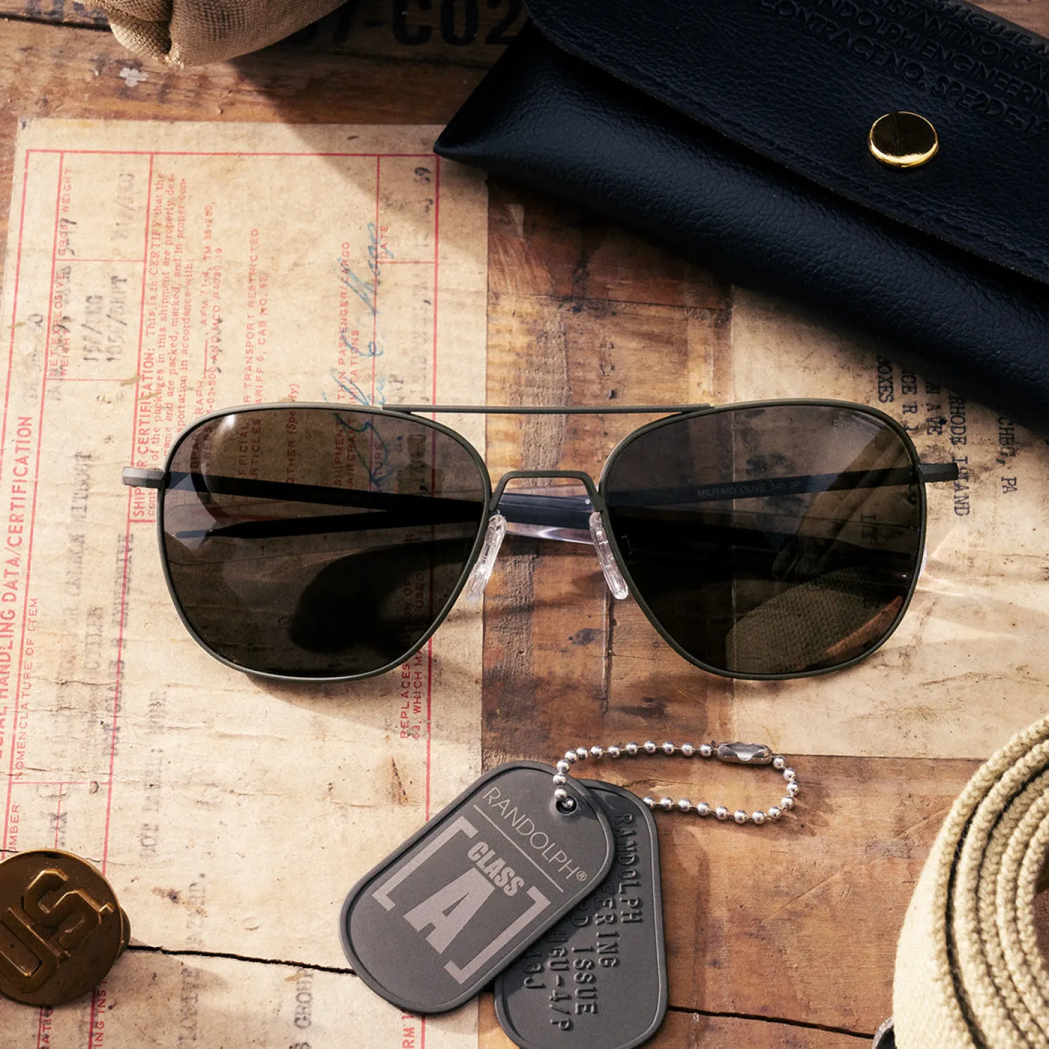 Women Randolph Engineering Class A Aviator - Military Olive & American Gray