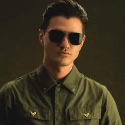 Randolph Engineering Class A Aviator - Military Olive & American Gray - Prescription Sunglasses