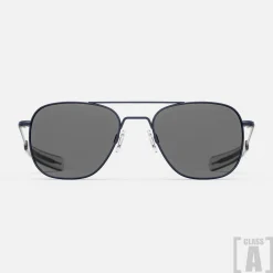 Randolph Engineering Class A Aviator - Navy & American Gray - Prescription Sunglasses