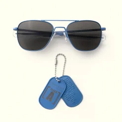 Randolph Engineering Class A Aviator - Patriot Blue & American Gray - Prescription Sunglasses