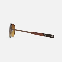 Randolph Engineering Concorde - 22k Chocolate Gold & Cape Sand - Prescription Sunglasses