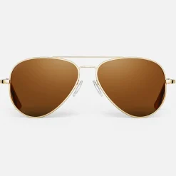Randolph Engineering Concorde - 23k Gold & American Tan - Prescription Sunglasses