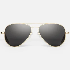 Randolph Engineering Concorde - 23k Gold & American Gray - Prescription Sunglasses