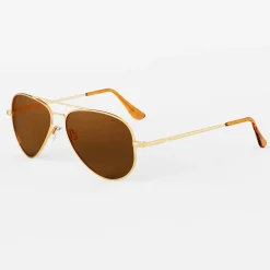 Randolph Engineering Concorde - 23k Gold & American Tan - Prescription Sunglasses