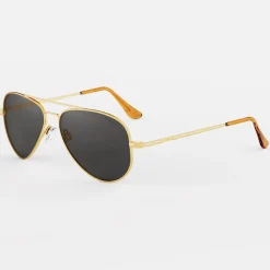 Randolph Engineering Concorde - 23k Gold & American Gray - Prescription Sunglasses